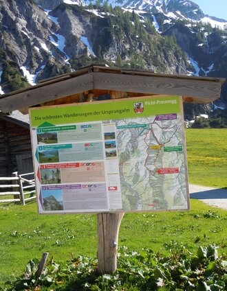 Hiking Trail head Ursprungalm, Preuneggtal valley | Tourismusverband Schladming | © Erlebnisregion Schladming-Dachstein