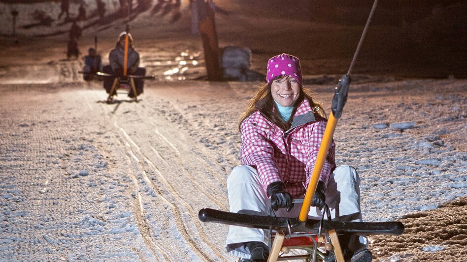 Sledding Floodlight tobogganing on the Grafenwiese - Touren-Impression #2.1 | © Mirja Geh