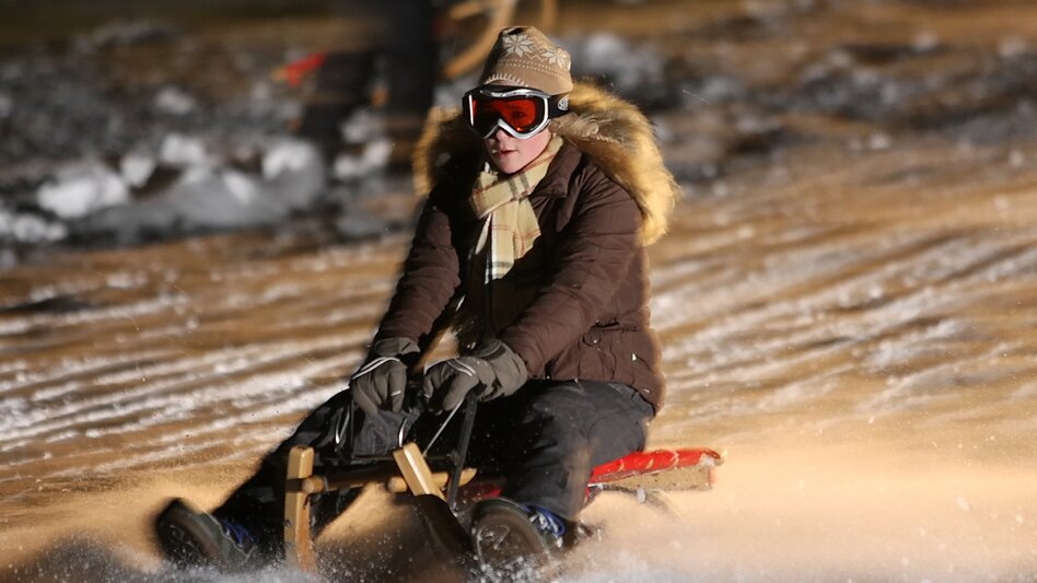 Sledding Floodlight tobogganing on the Grafenwiese - Touren-Impression #2.4 | © Mirja Geh