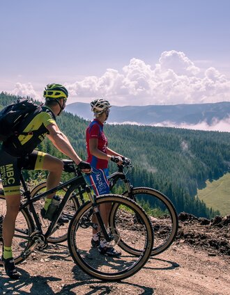 Ausblick entlang der MTB-Tour auf die Malleistenalm | Oliver Königshofer www.actline.at | © TV Hochsteiermark