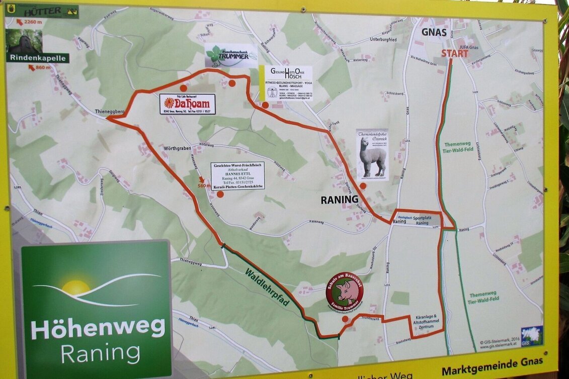 Hiking route Raning mountain path (Höhenweg Raning) - Touren-Impression #1 | © Thermen- & Vulkanland