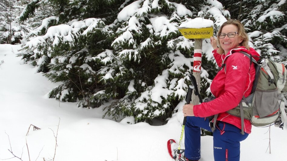 Snowshoe walking Teufelstein - A fabulous snowshoe hike, Fischbach - Touren-Impression #2.7 | © WEGES