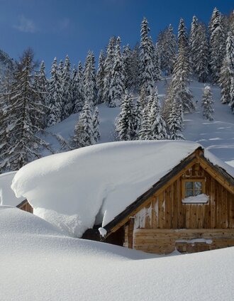 Tief verschneite Langpoltenalm | Toni Kerschbaumer | © Unbekannt