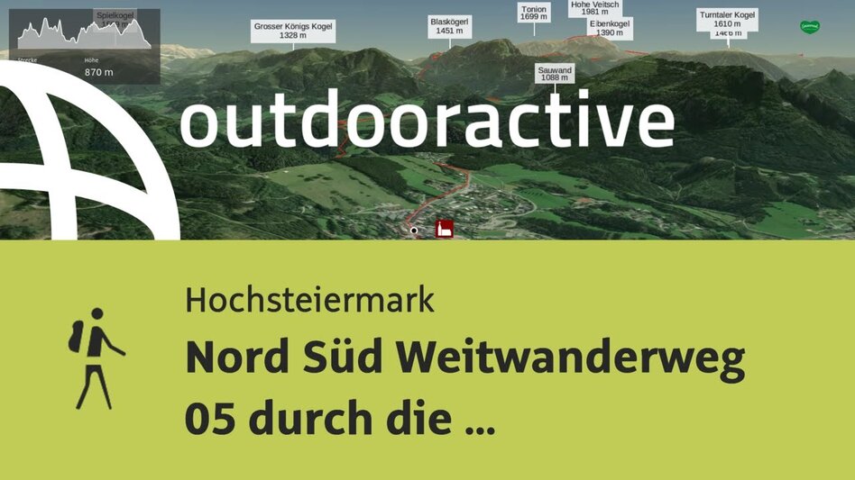 Fernwanderweg Nord-Süd Weitwanderweg 05 durch die Steiermark - Touren-Impression #2.2 | © Outdooractive – 3D Videos