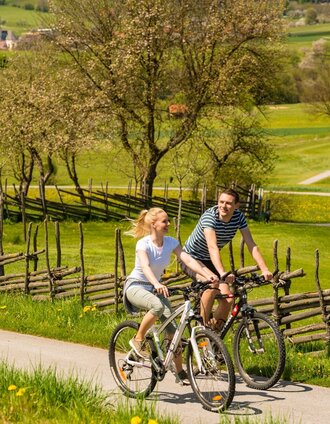 Radfahren im Naturpark Almenland, Oststeiermark | Bernhard Bergmann | © Oststeiermark Tourismus