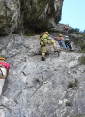 Felswand am Kala Jugendklettersteig | © Erlebnisregion Schladming-Dachstein | Tourismusverband Schladming-Dachstein | © Erlebnisregion Schladming-Dachstein