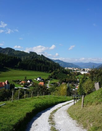 Blick auf Judenburg von "Bergweg" | 50plus Campingpark Fisching | © Erlebnisregion Murtal