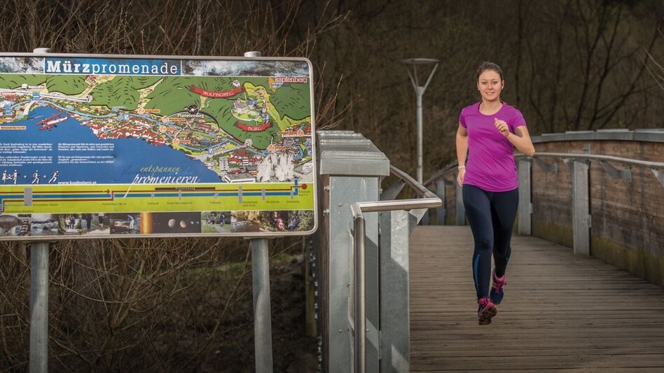Jogging Flanieren, spazieren und laufen entlang der Mürzpromenade - Touren-Impression #2.2 | © TV Hochsteiermark