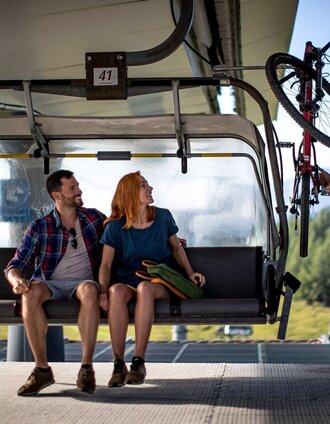 Ausstieg Bergstation mit Fahrrad | Tom Lamm | © Ausseerland