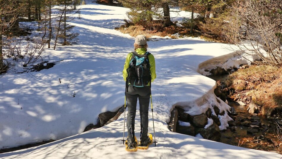 Snowshoe walking To the Lindersee in the Seetal Alps. - Touren-Impression #2.6 | © Weges OG
