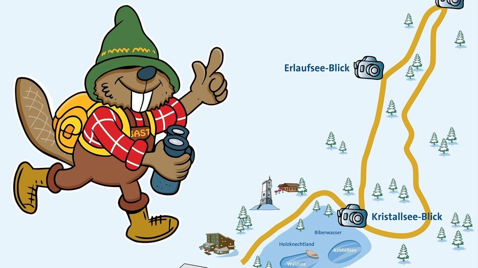 Winter Hiking Winter hiking trail Three Lakes View on the Bürgeralpe - Touren-Impression #2.4 | © Mariazeller Bürgeralpe