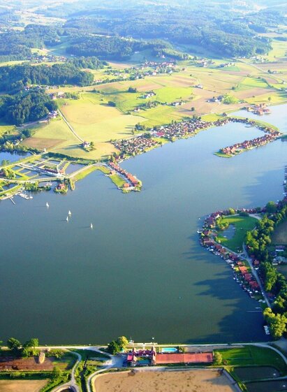 Luftaufnahme Waldschacher Teiche | © Südsteiermark | Marktgem. St. Nikolai i. S. (J. Grasch/Hans-J. Karrenbrock/G. Schodl) | © Südsteiermark