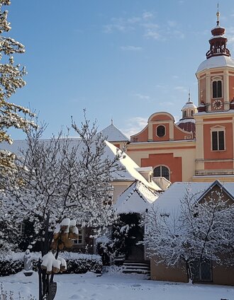 Schloßpark im Winter, Blick Pfarre Pöllau | Tourismusverband Oststeiermark | © Oststeiermark Tourismus