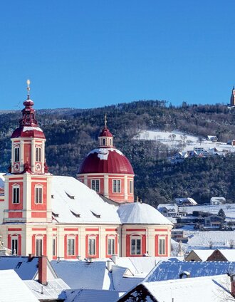 Schloss Pöllau und Kirchen im Winter | Michael Fischer | © Oststeiermark Tourismus