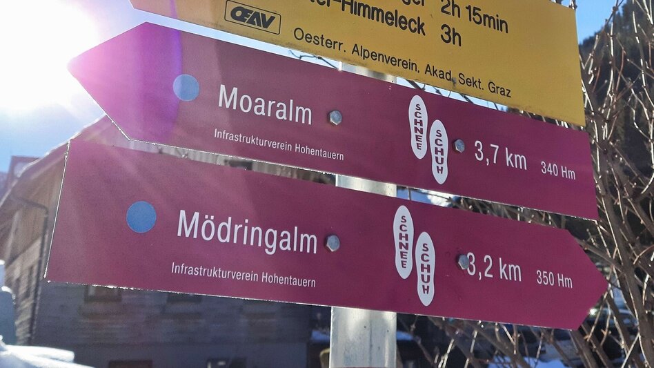 Snowshoe walking Moaralm - marked snowshoe trail in the Triebental valley - Touren-Impression #2.2 | © Weges OG