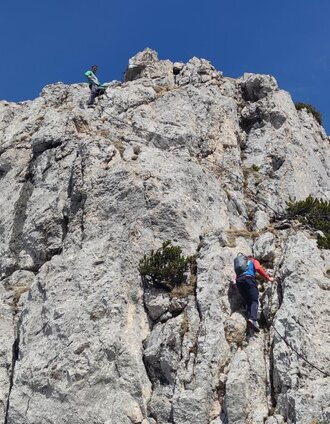 Versicherter Klettersteig auf den Hechlstein | © Erlebnisregion Schladming-Dachstein