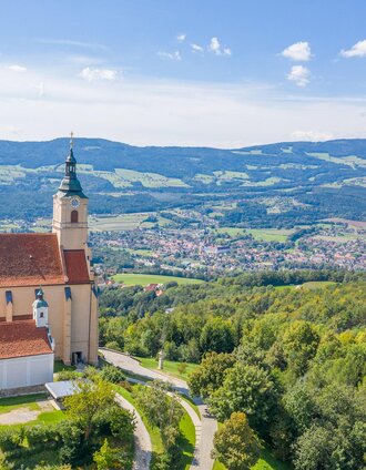 Pilgrimage church_aerial view_Eastern styria | Helmut Schweighofer | © Helmut Schweighofer