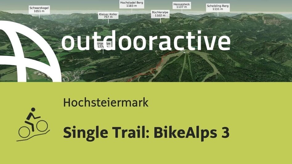 Mountain Biking Single Trail: BikeAlps 3 - Touren-Impression #2.4 | © Outdooractive – 3D Videos