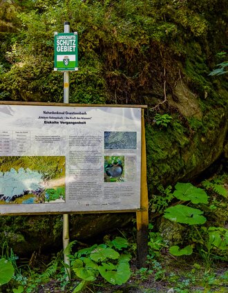 Schautafel Ausgangspunkt Naturlehrpfad Granitzenbach | Wolfgang Spekner | © Erlebnisregion Murtal