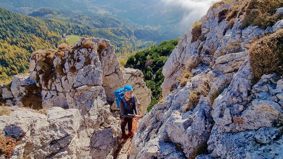 Alpine Climbing Über Kantnerkamin und Cäciliensteig auf die Rax im Naturpark Mürzer Oberland - Touren-Impression #2.8 | © TV Hochsteiermark