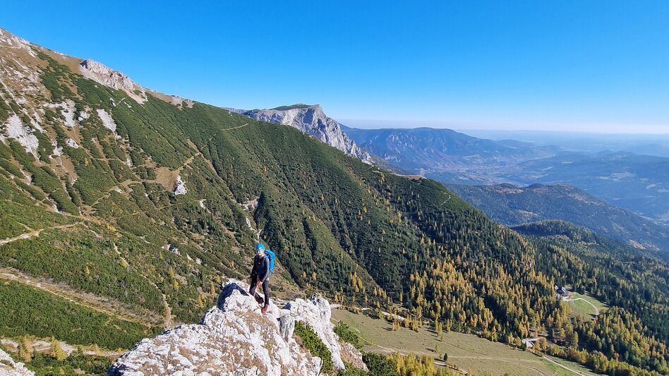 Alpine Climbing Über Kantnerkamin und Cäciliensteig auf die Rax im Naturpark Mürzer Oberland - Touren-Impression #2.10 | © TV Hochsteiermark
