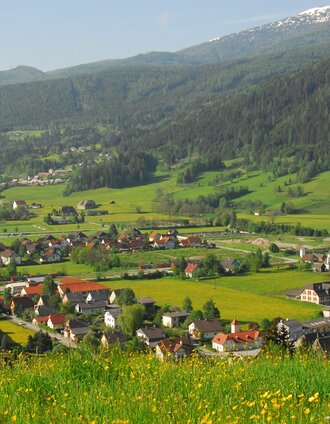 Bick vom Sonnberg auf Stadl an der Mur | Gemeinde Stadl-Predlitz | © Tourismusverband Murau