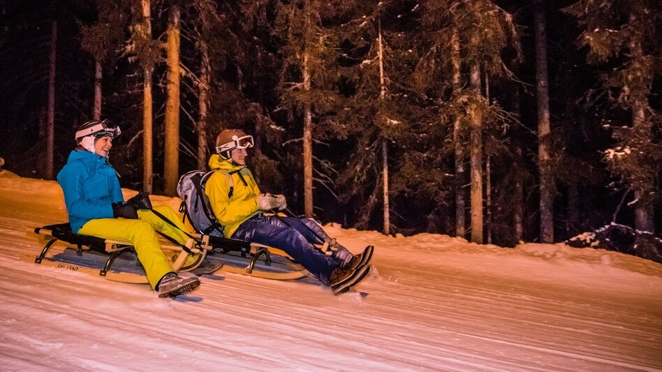 Sledding Sledding fun in the evening at Reiteralm - Touren-Impression #2.1 | © Martin Huber