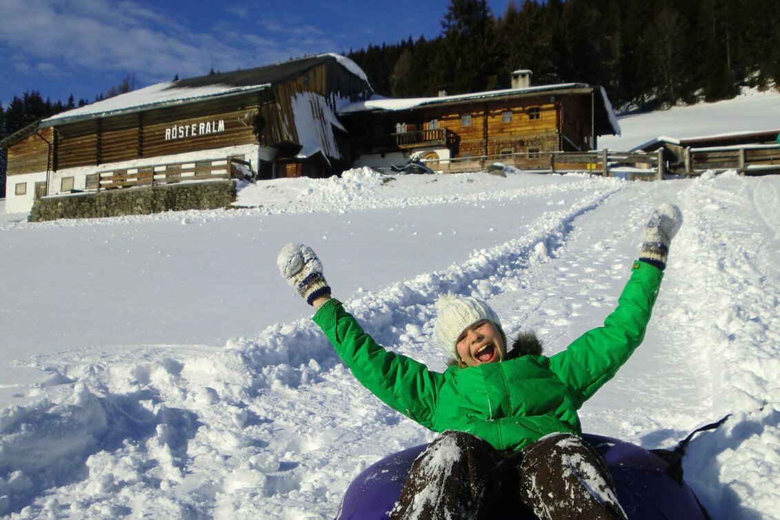Sledding Snowtubing & Tobogganing Rösteralm - Touren-Impression #1 | © Stoanerhof