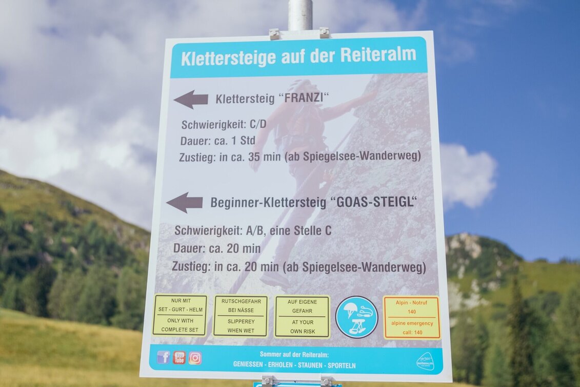 Via Ferrata Via Ferrata Goas-Steigl - Touren-Impression #1 | © Reiteralm Bergbahnen