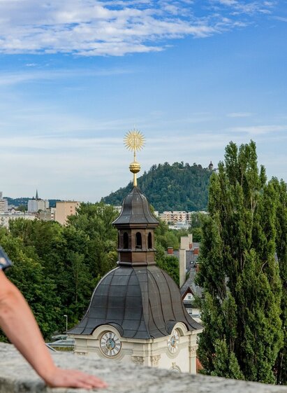 Blick auf den Schlossberg | © Graz Tourismus | Mias Photoart | © Graz Tourismus