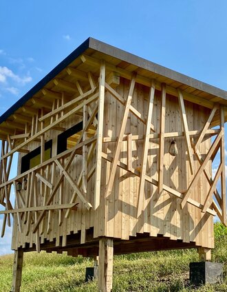 Beobachtungswarte Rückhaltebecken | Wolfgang Wieser | © Gemeinde Unterlamm