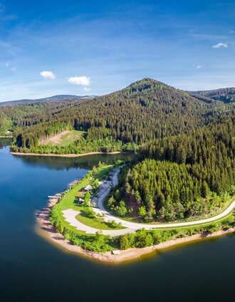 Stausee Soboth Luftaufnahme | Stausee Soboth | © TVB/Südsteiermark/Schober Erich