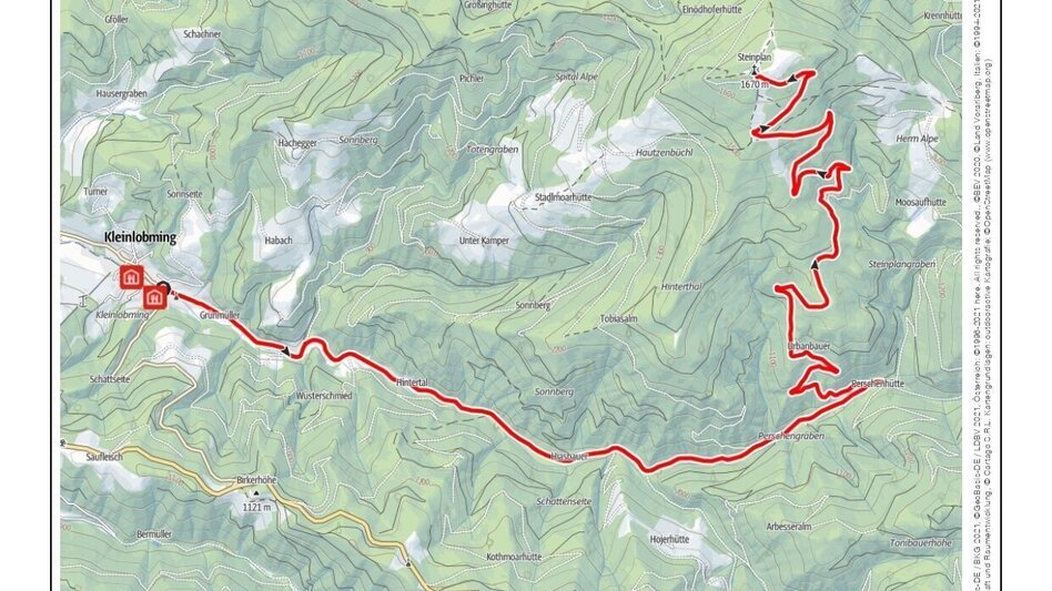 Mountainbike MTB Tour 59k- Steinplan von Kleinlobming - Touren-Impression #2.4 | © MTB Region Murtal