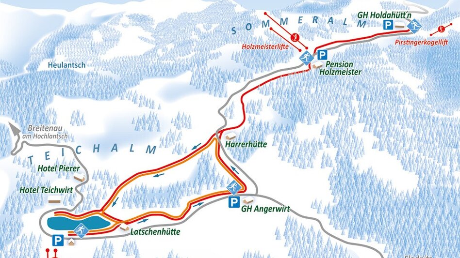 Ski nordic skating Hochmoor cross-country ski trail, Teichalm, Almenland - Touren-Impression #2.3 | © Oststeiermark Tourismus