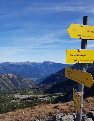 Wegweiser Hochreichert, Brandstätterkogel | Bergfex Martin | © Erlebnisregion Murtal