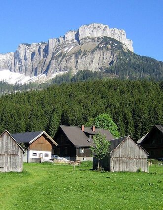 Die Blaa Alm mit dem Loser | © Ausseerland