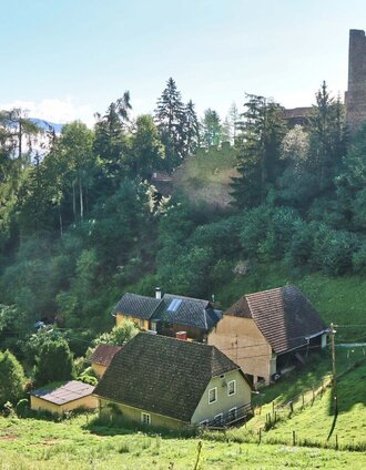 Wir wandern bei der Frauenburg vorbei | Weges OG | © Weges OG