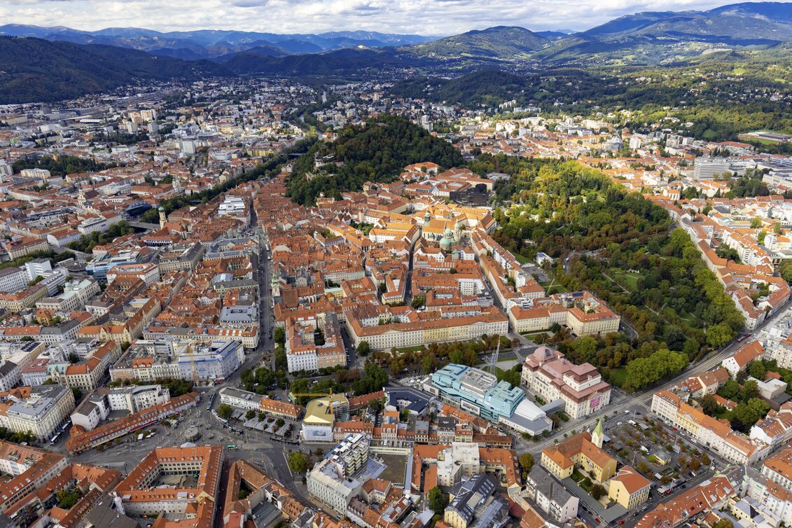 Graz aus der Vogelperspektive | © STG | Harry Schiffer