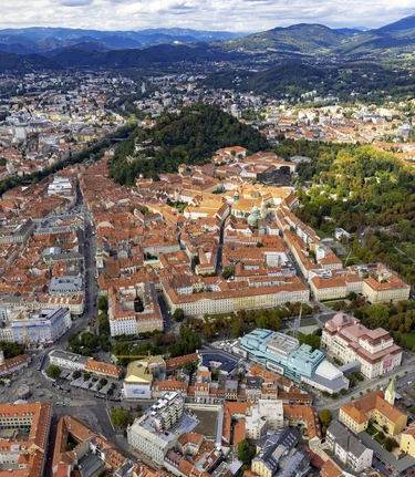 Graz from above | © Steiermark Tourismus | Harry Schiffer