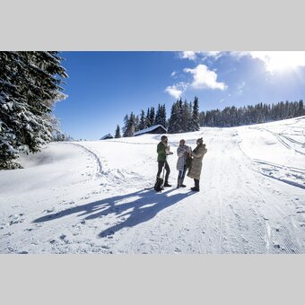 Aufwärmen und Stärken beim Spazierengehen auf der Frauenalpe | © STG | Tom Lamm