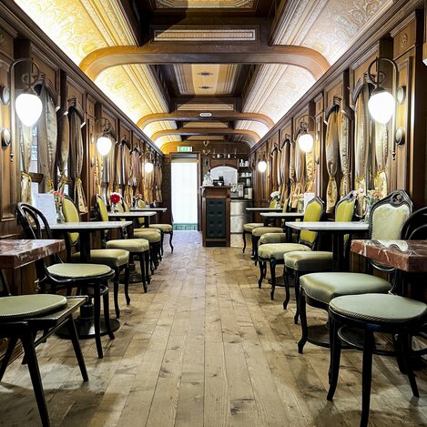 Der Kaffeewagon im Südbahn Museum Mürzzuschlag | © STG | Stephanie Renner