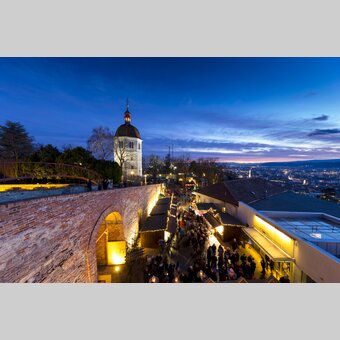 Graz im Advent, Aufsteirern am Schlossberg (Kasematten, Glockenturm) | © STG | Harry Schiffer