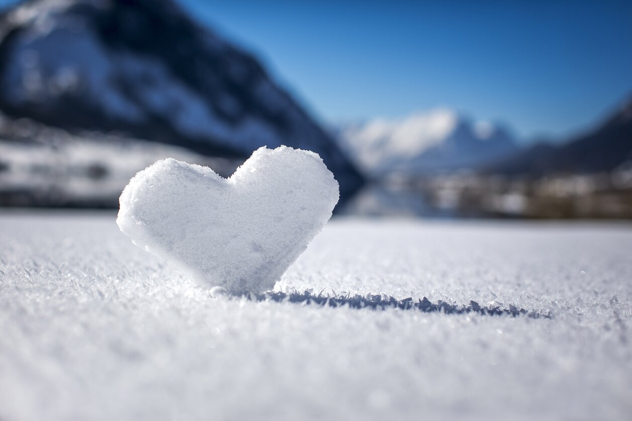 Das Grüne Herz im Winterkleid am Grundlsee | © STG | Tom Lamm | Nur für Pressezwecke!