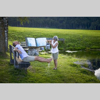 Bei der Zeutschacher Ursprungsquelle | © STG | Tom Lamm