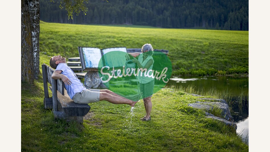 Bei der Zeutschacher Ursprungsquelle | © STG | Tom Lamm