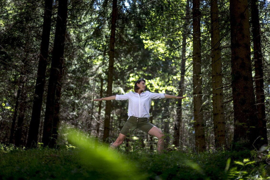 Yoga im Wald | © STG | Tom Lamm