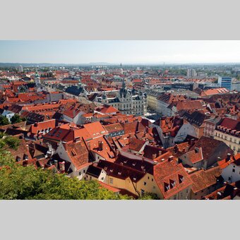 Graz vom Schlossberg | © STG | Harry Schiffer