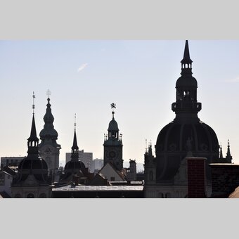 Graz-Altstadtblick vom Grazer Skywalk aus  | © STG | Gery Wolf