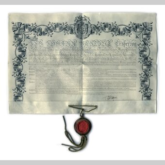 Joanneum Graz, Schenkungsurkunde | © Universalmuseum Joanneum