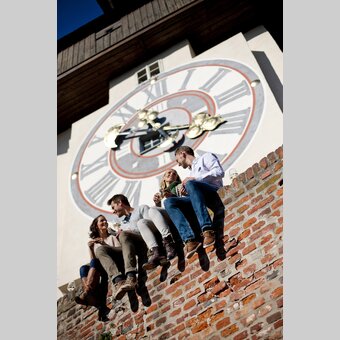 Am Grazer Schlossberg mit Uhrturm | © STG | Tom Lamm